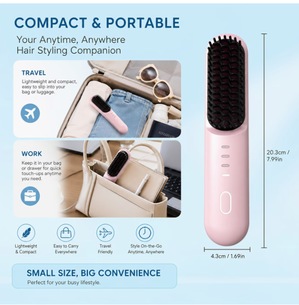 Aura Glide( Portable hair straightener )